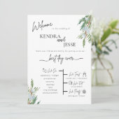 Winter Wedding Frosted Berries Ceremony Programma (Staand voorkant)