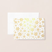 Winter Wedding Gast Zitplaatsen Plaats Kaart Goud (Met envelop)