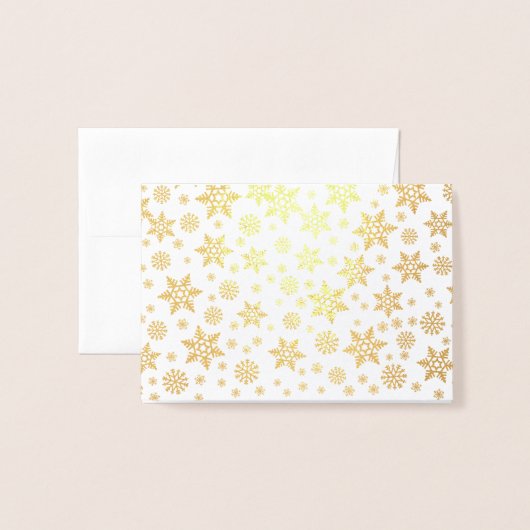 Winter Wedding Gast Zitplaatsen Plaats Kaart Goud (Met envelop)