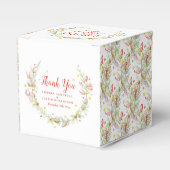 Winter Wedding is het seizoen waterverf bessen Bedankdoosjes (Voorkant Zijde)