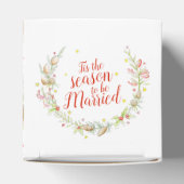 Winter Wedding is het seizoen waterverf bessen Bedankdoosjes (Bovenkant)