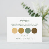 Winter Wedding Kleding Kleding Code Behuizing Kaar Kaart (Staand voorkant)