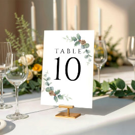 Winter Wedding Kransen Vuur Branches & Eucalyptus Kaart