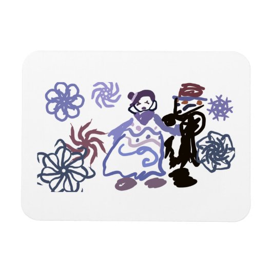 Winter wedding  magneet (Horizontaal)