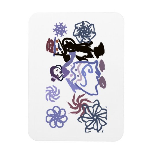 Winter wedding  magneet (Verticaal)