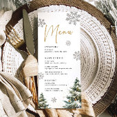 Winter Wedding Menu Kerst Trouwdiner Menu
