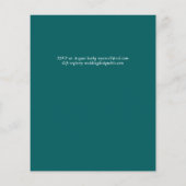 Winter Wedding Mountain Pine Trees Snow Flyer (Achterkant)