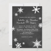 Winter Wedding nodigt tijd uit om Champagne te Dri Kaart (Achterkant)