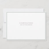 Winter Wedding Pine Cones Pine Needles Save The Date (Achterkant)