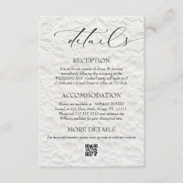 Winter Wedding QR Code Details Informatiekaartje