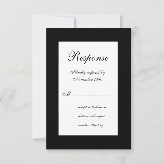 Winter Wedding RSVP (Voorkant)