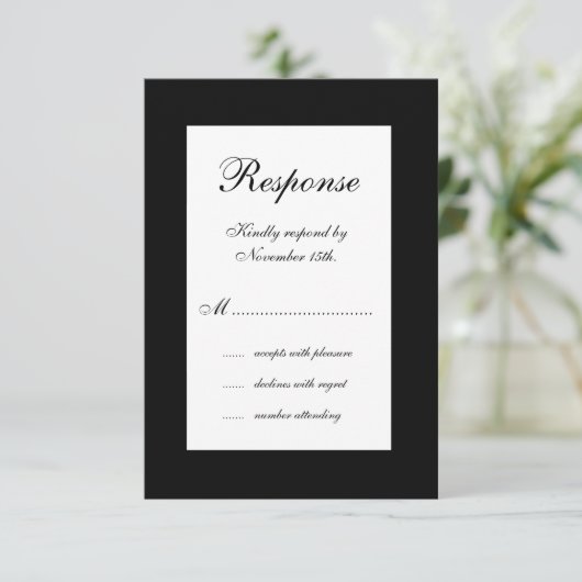 Winter Wedding RSVP (Staand voorkant)