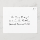 Winter Wedding RSVP Mountain Trees Country Rustic Uitnodiging Briefkaart (Achterkant)