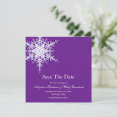 Winter Wedding Save the Date (Staand voorkant)