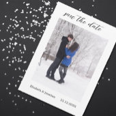 Winter Wedding Save the Date Kaart