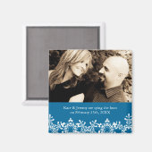 Winter Wedding Save the Date Magneet (Voorkant / Achterkant)
