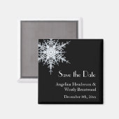 Winter Wedding Save the Date Magnet (Voorkant / Achterkant)