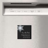 Winter Wedding Save the Date Magnet (Insitu (Vaatwasser))
