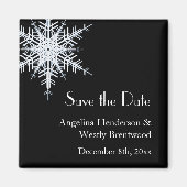 Winter Wedding Save the Date Magnet (Voorkant)