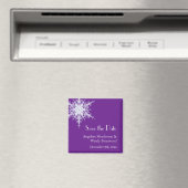 Winter Wedding Save the Date Magnet (Insitu (Vaatwasser))