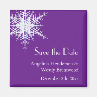 Winter Wedding Save the Date Magnet