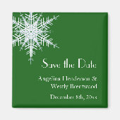Winter Wedding Save the Date Magnet (Voorkant)