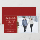 Winter Wedding Save the Date Photo (Voorkant / Achterkant)
