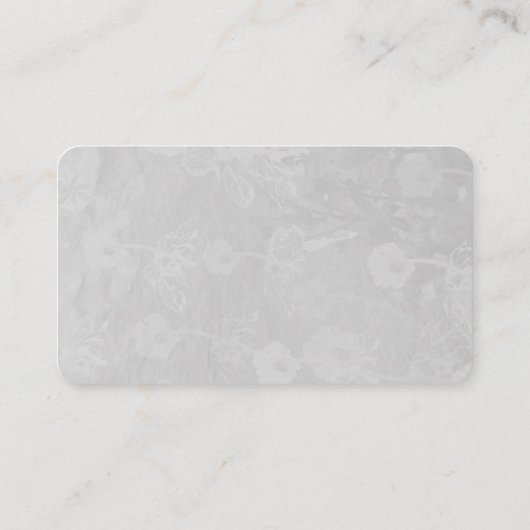 Winter Wedding Silver Gift Registry Informatiekaartje (Achterkant)