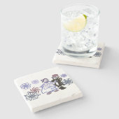 Winter wedding  stenen onderzetter (Zijkant)