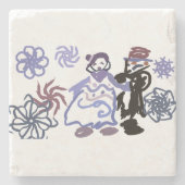 Winter wedding  stenen onderzetter (Voorkant)