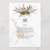 Winter Wedding Suite Print of Digital Download Kaart (Achterkant)