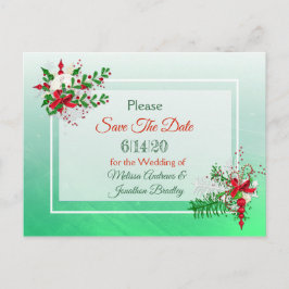 Winter Wedding Thema Save the Date Briefkaart