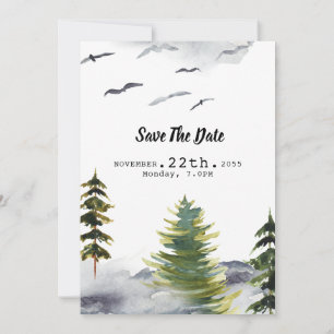 Winter Wedding-uitnodiging en Happy New Year-kaart Kaart