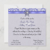 Winter Wedding-uitnodigingen Kaart (Achterkant)
