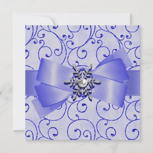 Winter Wedding-uitnodigingen Kaart (Voorkant)