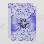 Winter Wedding-uitnodigingen Kaart (Voorkant / Achterkant)