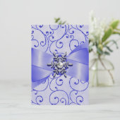 Winter Wedding-uitnodigingen Kaart (Staand voorkant)