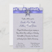 Winter Wedding-uitnodigingen Kaart (Achterkant)