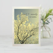 Winter Wedding-uitnodigingen Kaart (Staand voorkant)