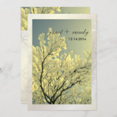 Winter Wedding-uitnodigingen Kaart (Voorkant / Achterkant)