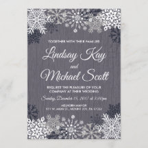 Winter Wedding-uitnodigingen