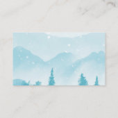 Winter Wedding Website QR Code Budget RSVP Informatiekaartje (Achterkant)