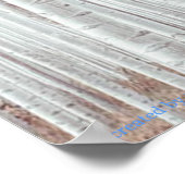 Winter Wedding, White Birch, Custom Welcome Poster (Hoek)