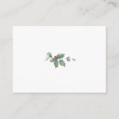 Winter Wedding Wreath with Fir Branches RSVP Informatiekaartje (Achterkant)