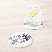 Winter wedding  zandsteen onderzetter (Zijkant)