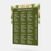 Winter Wedding Zitting Grafiek Frosted Acryl Teken Acryl Bord (Hoek)