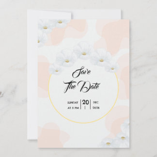 Winter Weddinr Silver Kaart-uitnodigingskaart Kaart