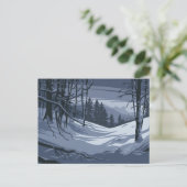 Winter Weer Illustratie Briefkaart (Staand voorkant)
