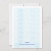 Winter Weer Verjaardagsfeest Uitnodiging (Achterkant)