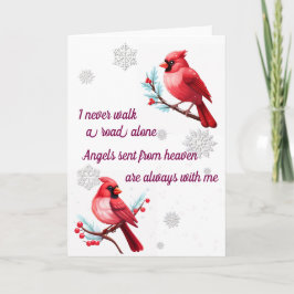 Winter weg kardinalen uit de hemel kaart